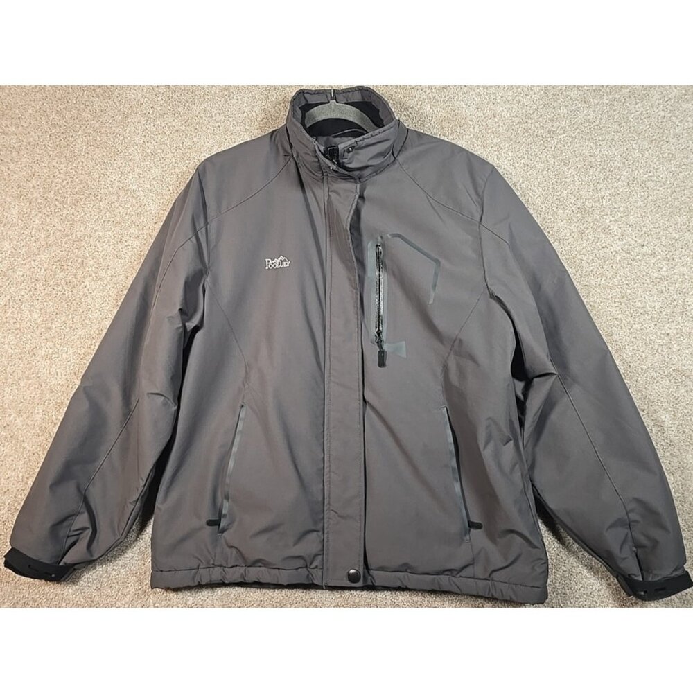 Pooluly Full Zip Faux Fur Lined Performance Sport Weather Gear Jacket Women's L